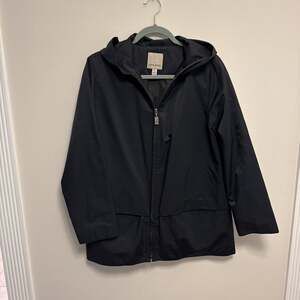 Hooded rain jacket, women